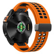 Garmin Fenix 7X Pro / Fenix 7X Magneetsluiting Vervangingsband 26mm Siliconen Koord - Oranje+Zwart