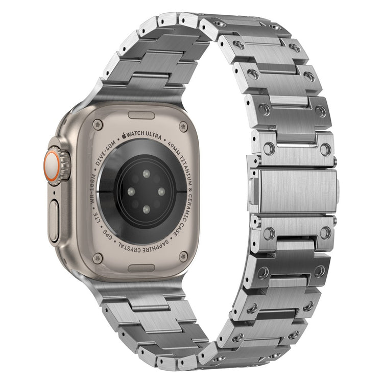 Rigtigt Rart Metal Universal Rem passer til Apple Smartwatch - Sølv#serie_3