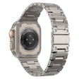 Apple Watch Series 49mm - 45mm - 44mm - 42mm Universeel roestvrijstalen horlogebandje - Titanium