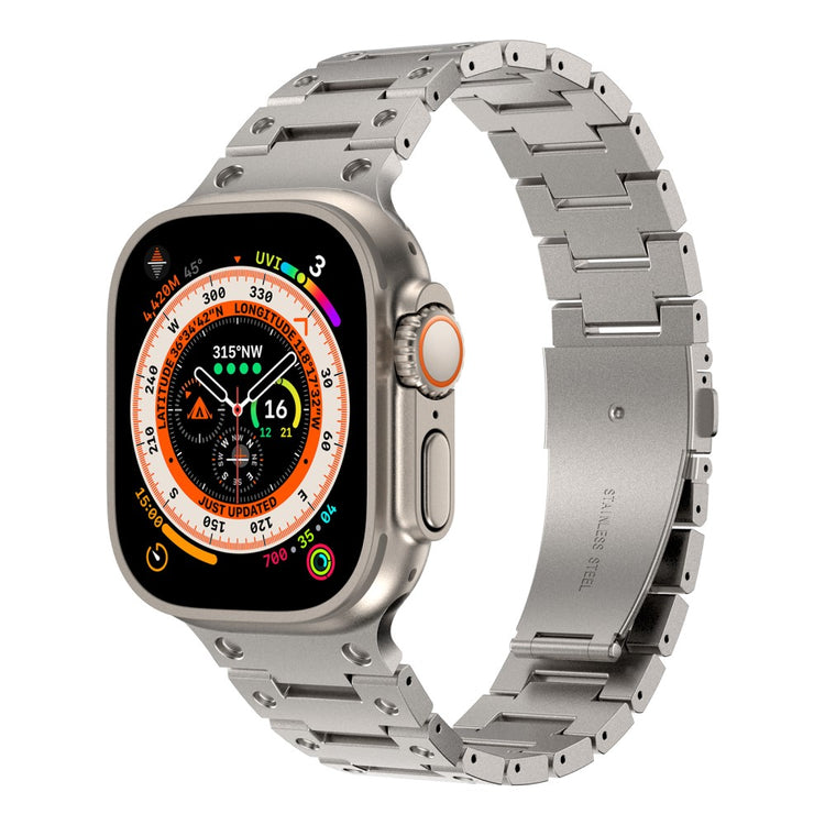 Rigtigt Elegant Metal Universal Rem passer til Apple Smartwatch - Sølv#serie_1