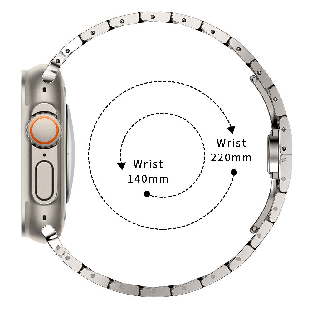 Kønt Metal Universal Rem passer til Apple Smartwatch - Sølv#serie_4