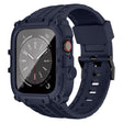 Apple Watch Series 49mm - 45mm - 44mm - 42mm Universele Krasbestendige Horlogeband met Hoesje Ingebouwd Gehard Glas Screenprotector