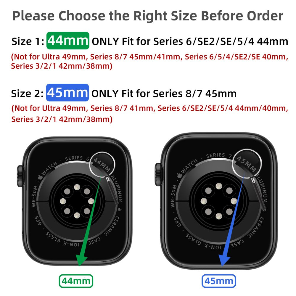 Mega Cool Silikone Universal Rem passer til Apple Smartwatch - Grøn#serie_3