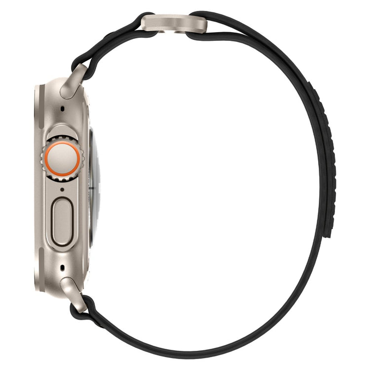 Rigtigt Fed Nylon Universal Rem passer til Apple Smartwatch - Sort#serie_1