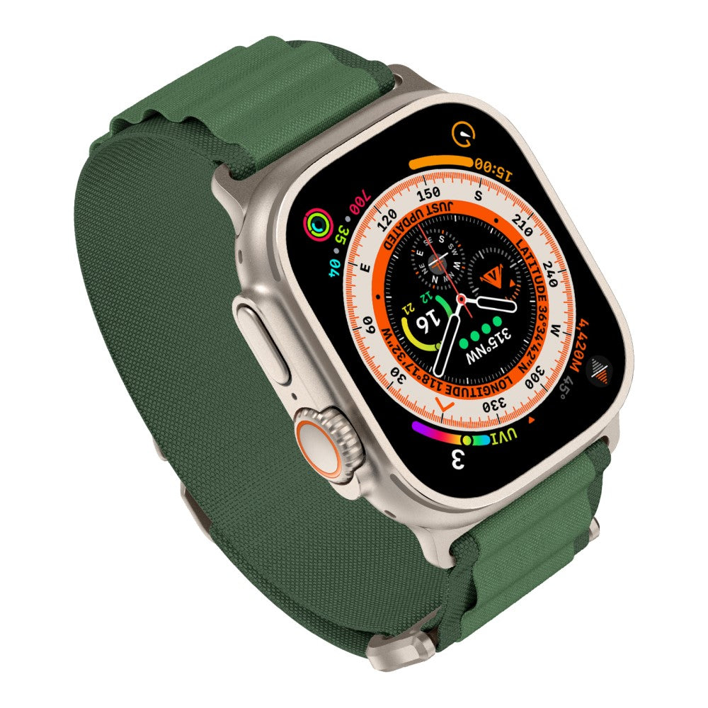 Nydelig Nylon Universal Rem passer til Apple Smartwatch - Grøn#serie_3