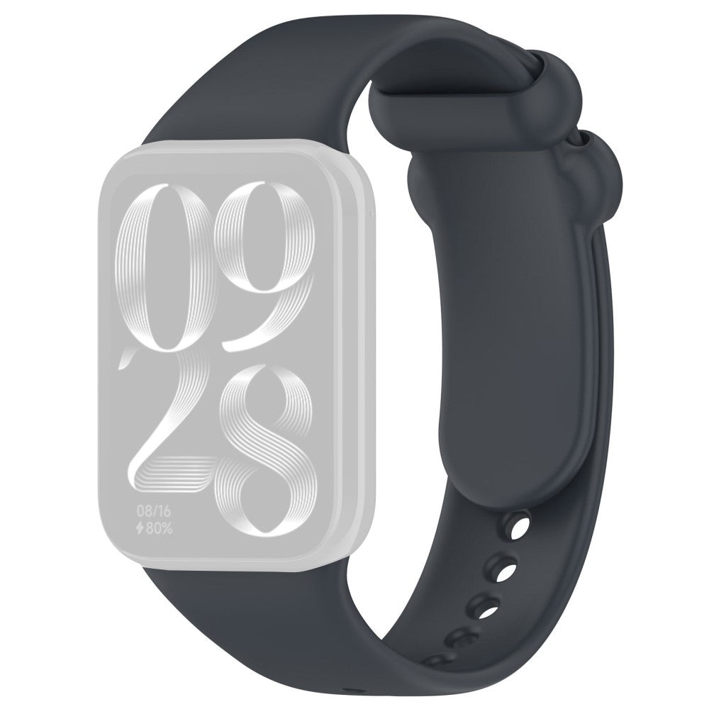 Vildt Holdbart Silikone Rem passer til Xiaomi Smart Band 8 Pro - Sølv#serie_4