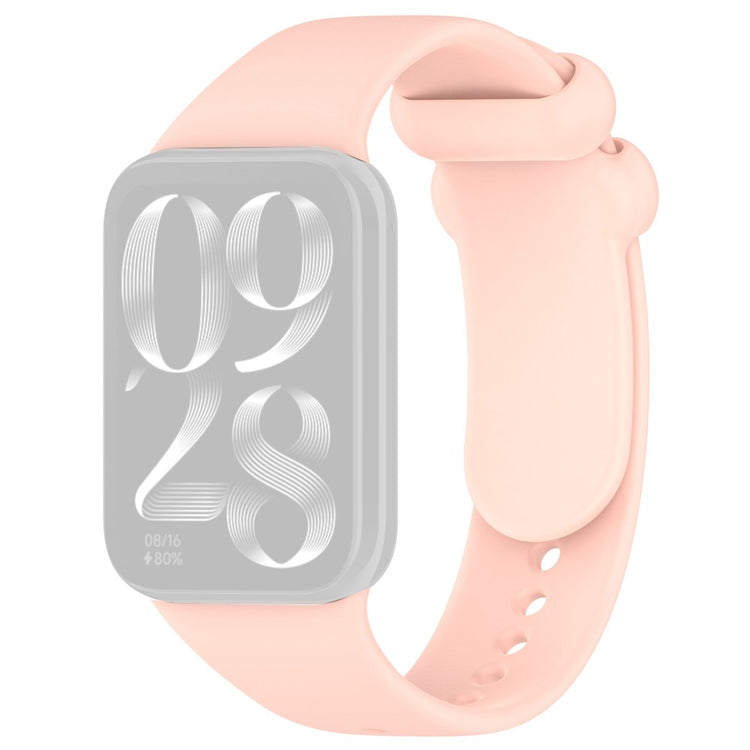 Vildt Holdbart Silikone Rem passer til Xiaomi Smart Band 8 Pro - Pink#serie_12