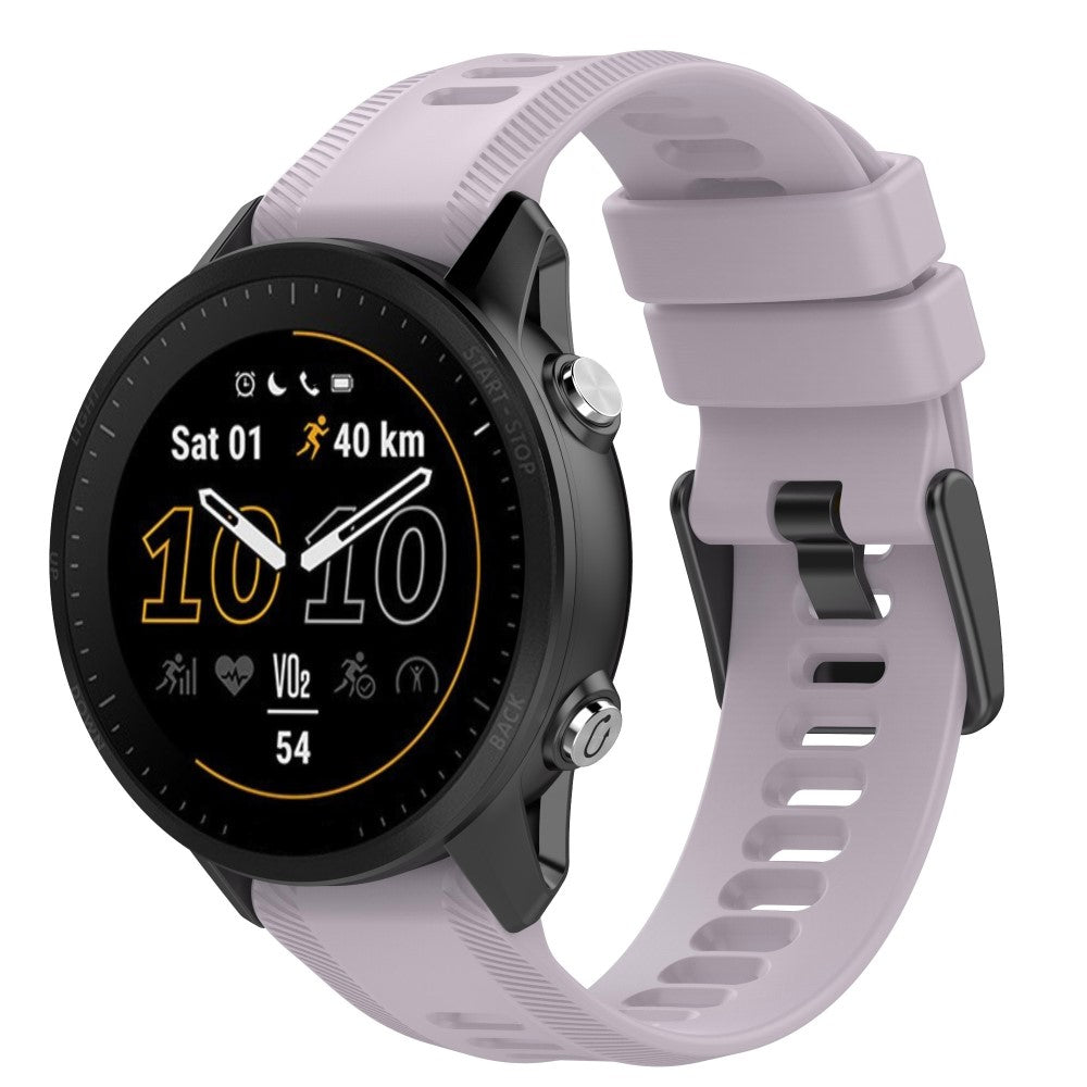 Fed Silikone Rem passer til Garmin Forerunner 955 - Lilla#serie_9