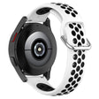 KALEBOL KLB-SSGJ-001 Samsung Galaxy Watch6 Classic 47mm 43mm Siliconen Horlogeband 20mm Dubbele Kleur - Zwart+Grijs