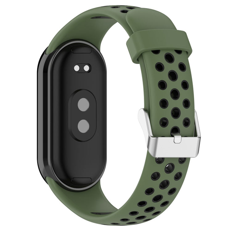 Fremragende Silikone Rem passer til Xiaomi Smart Band 8 - Grøn#serie_7