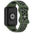 KALEBOL KLB-SSGJ-002 Xiaomi Smart Band 8 Pro / Redmi Watch 4 Siliconen Koord Dual Color - Legergroen+Zwart