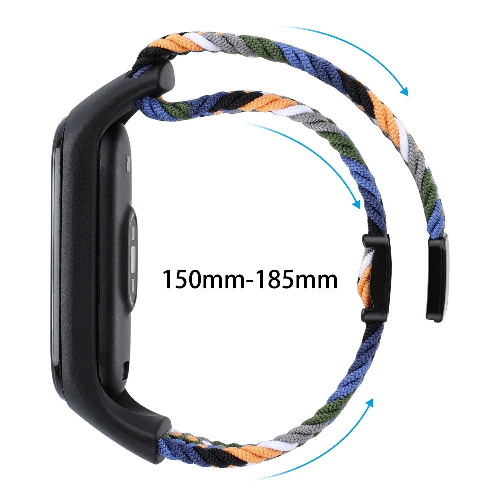 Vildt Godt Nylon Rem passer til Xiaomi Smart Band 8 - Flerfarvet#serie_2