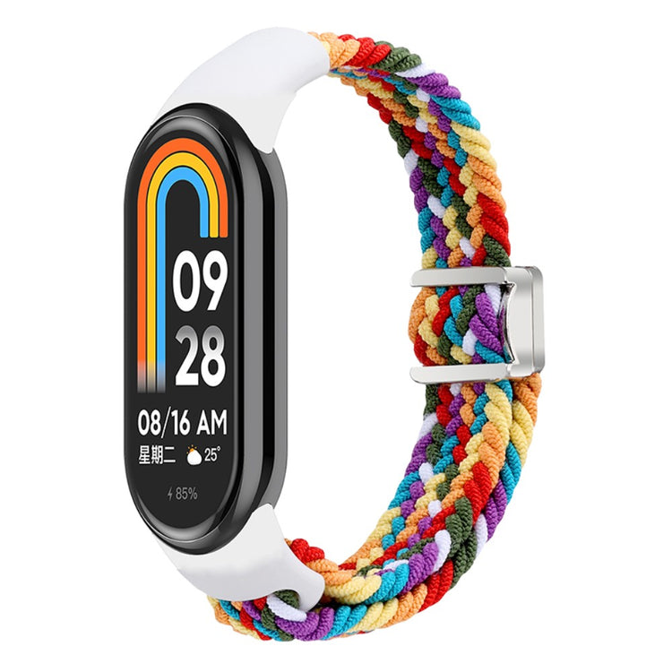 Vildt Godt Nylon Rem passer til Xiaomi Smart Band 8 - Flerfarvet#serie_3