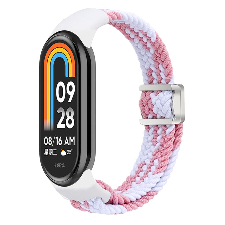 Vildt Godt Nylon Rem passer til Xiaomi Smart Band 8 - Pink#serie_5