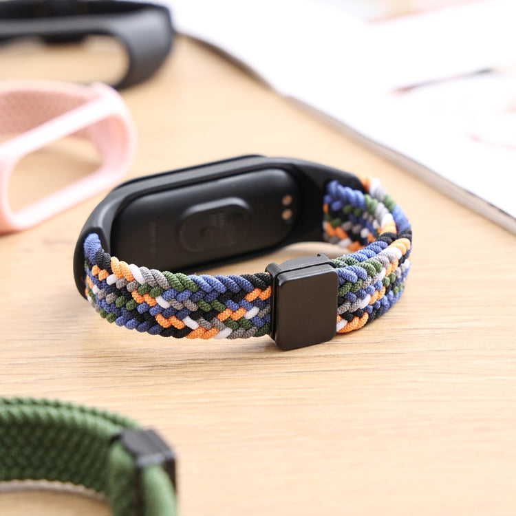 Vildt Godt Nylon Rem passer til Xiaomi Smart Band 8 - Grøn#serie_7