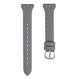 Garmin Forerunner 245 / 245 Music Echt koeienleer ruitvormige horlogeband met opdruk