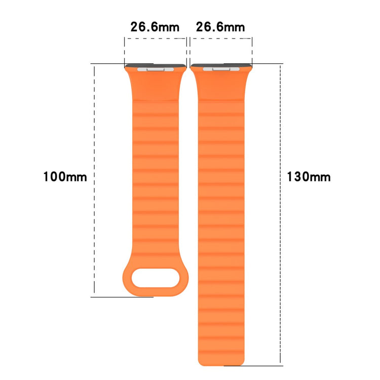 Silikone Universal Rem passer til Xiaomi Smart Band 8 Pro / Xiaomi Redmi Watch 4 - Orange#serie_1