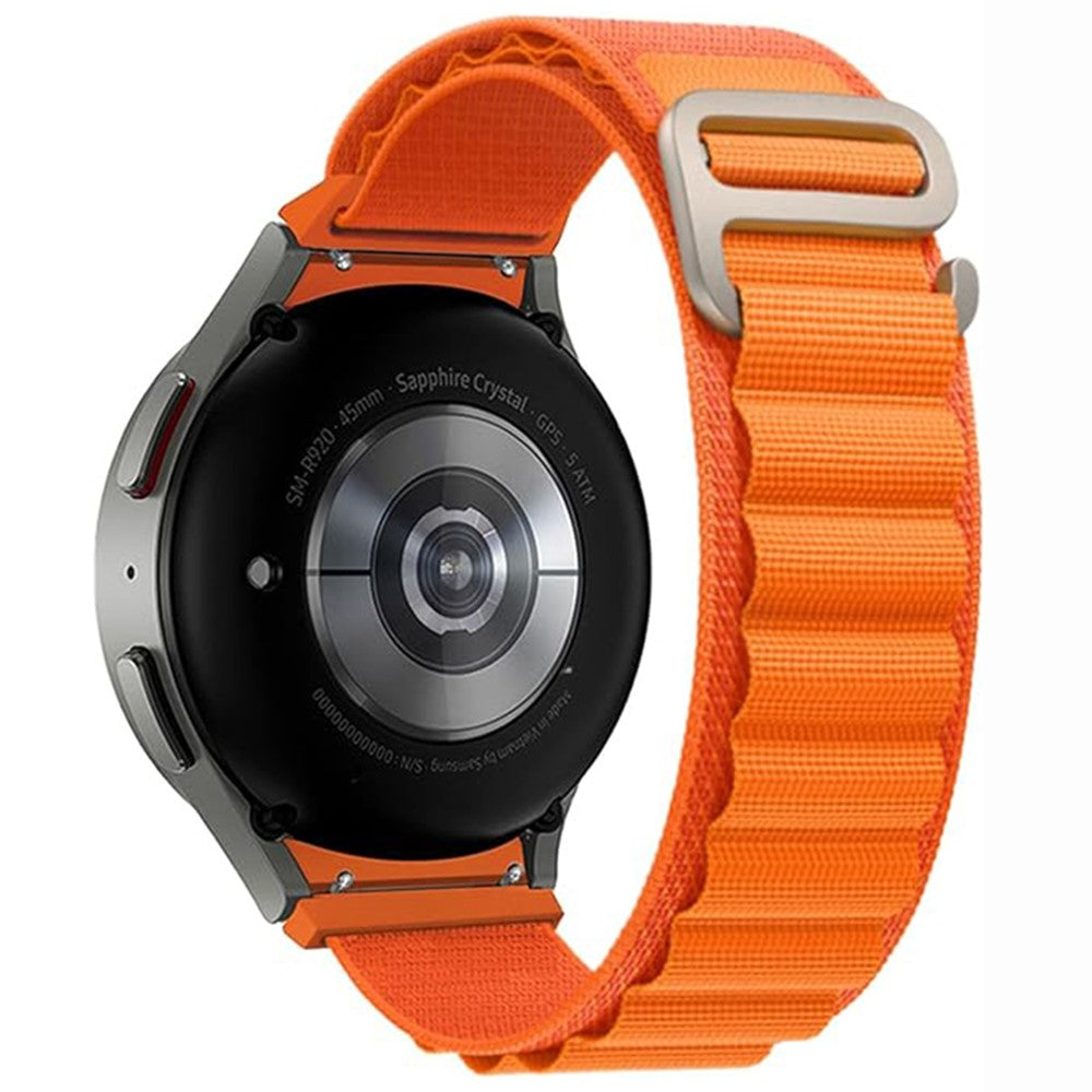 Helt Vildt Pænt Nylon Universal Rem passer til Samsung Smartwatch - Orange#serie_2