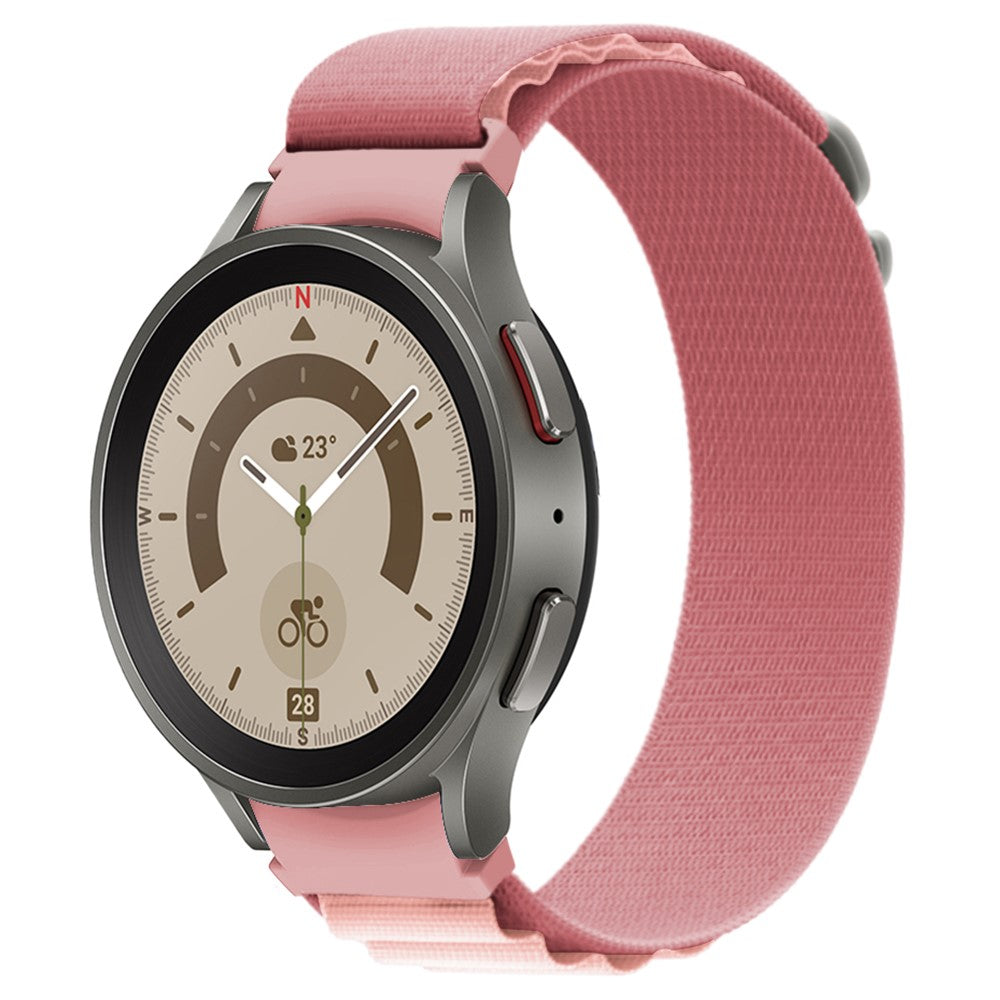 Helt Vildt Pænt Nylon Universal Rem passer til Samsung Smartwatch - Pink#serie_3