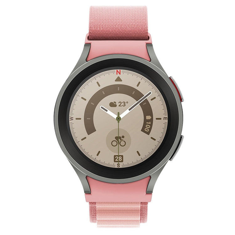 Helt Vildt Pænt Nylon Universal Rem passer til Samsung Smartwatch - Pink#serie_3