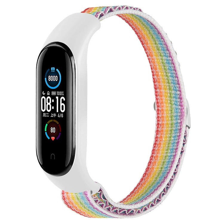 Super Godt Nylon Rem passer til Xiaomi Smart Band 8 - Flerfarvet#serie_5