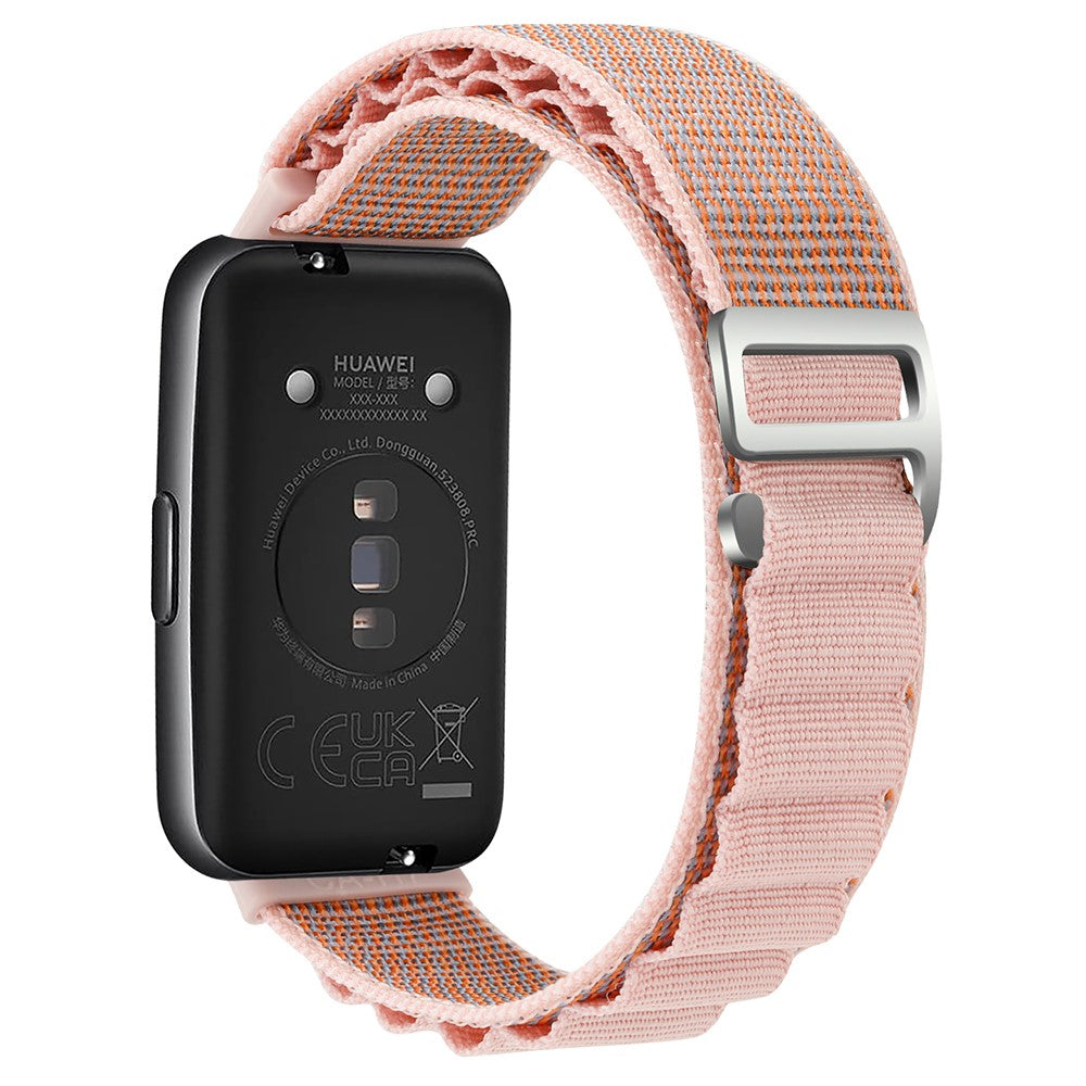 Super Nydelig Nylon Rem passer til Huawei Band 7 - Pink#serie_3