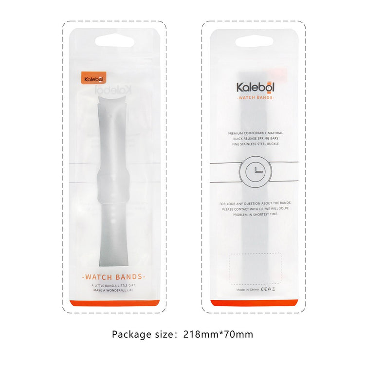 Pænt Silikone Rem passer til 20mm - Orange#serie_3