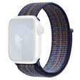 KALEBOL Apple Watch Series 41mm - 40mm - 38mm Universele Nylon Lus Horlogeband - Donkergroen+Oranje