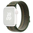 KALEBOL Apple Watch Series 41mm - 40mm - 38mm Universele Horlogeband Nylon Koord - Donkergroen+Oranje