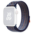 KALEBOL Apple Watch Series 41mm - 40mm - 38mm Universele Horlogeband Nylon Koord - Donkergroen+Oranje