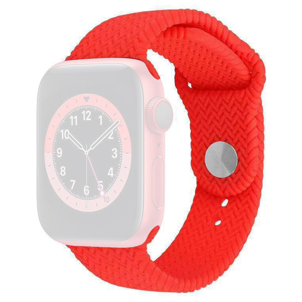 Super Stylish Apple Smartwatch Silicone Universel Strap - Red#serie_5