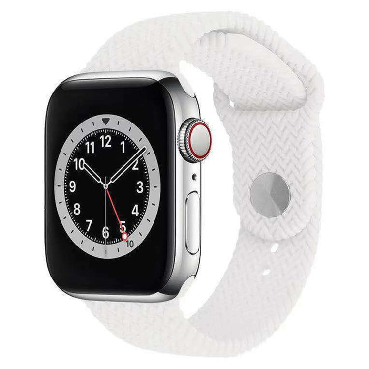 Super Stylish Apple Smartwatch Silicone Universel Strap - White#serie_6