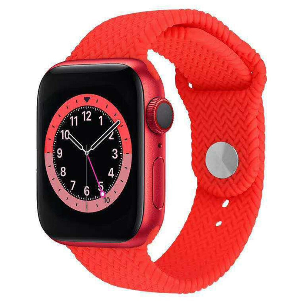 Apple Watch Series 49mm - 45mm - 44mm - 42mmWatch Band Silicone Strap - Red#serie_5