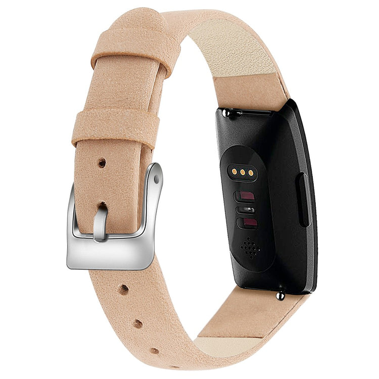 Incredibly Cool Fitbit Inspire 1 Genuine Leather Strap - Brown#serie_7