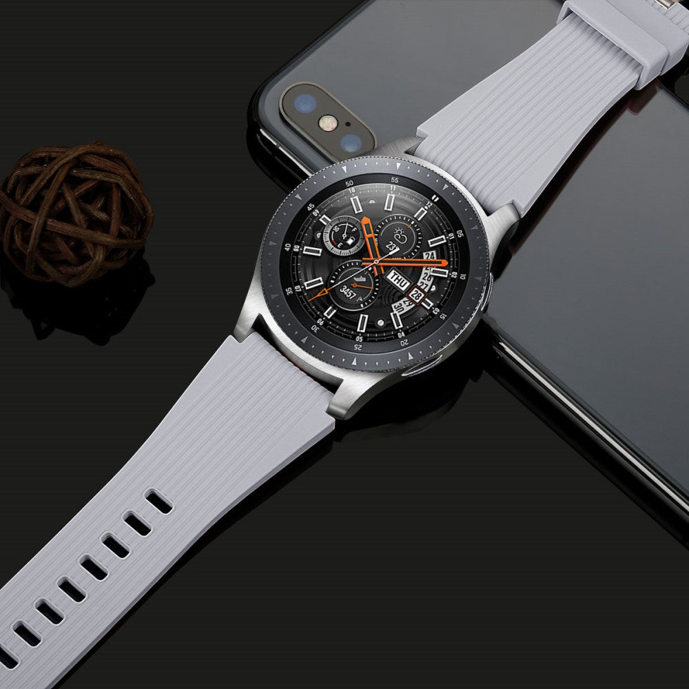 Mega Pleasant Smartwatch Silicone Universel Strap - Silver#serie_5