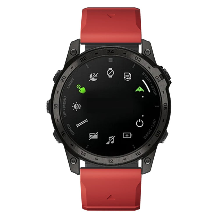 Super Durable Garmin Smartwatch Silicone Universel Strap - Red#serie_3