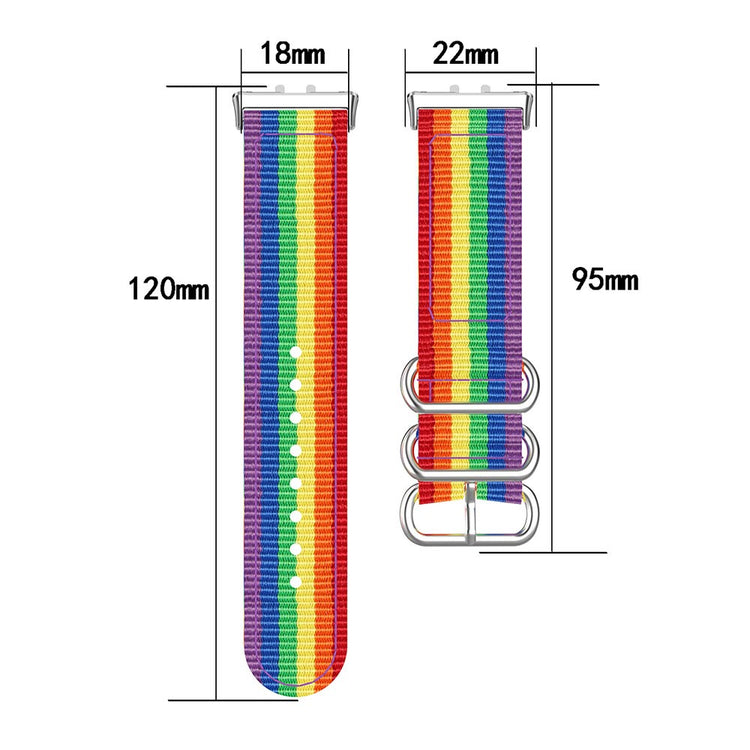 Samsung Galaxy Fit3 SM-R390 Nylon Watch Strap Three Rings Replacement Wrist Band - Army Green#serie_6