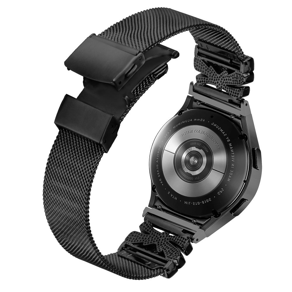 Super Fantastic Samsung Smartwatch Metal Universel Strap - Black#serie_215