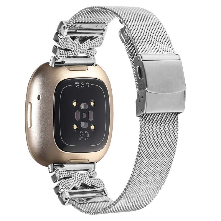 Sweet Fitbit Versa 4 / Fitbit Sense 2 Metal Universel Strap - Silver#serie_154