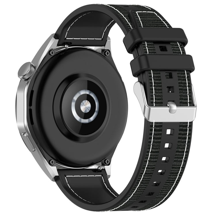 Mega Sweet Smartwatch Silicone And Nylon Universel Strap - Black#serie_1