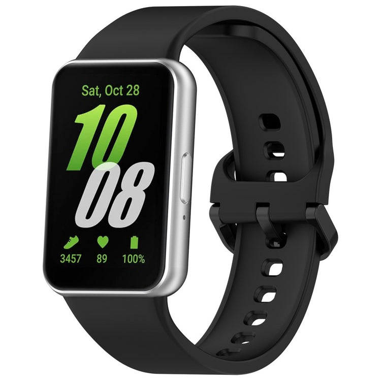 Super Pleasant Samsung Galaxy Fit 3 Silicone Strap - Black#serie_1