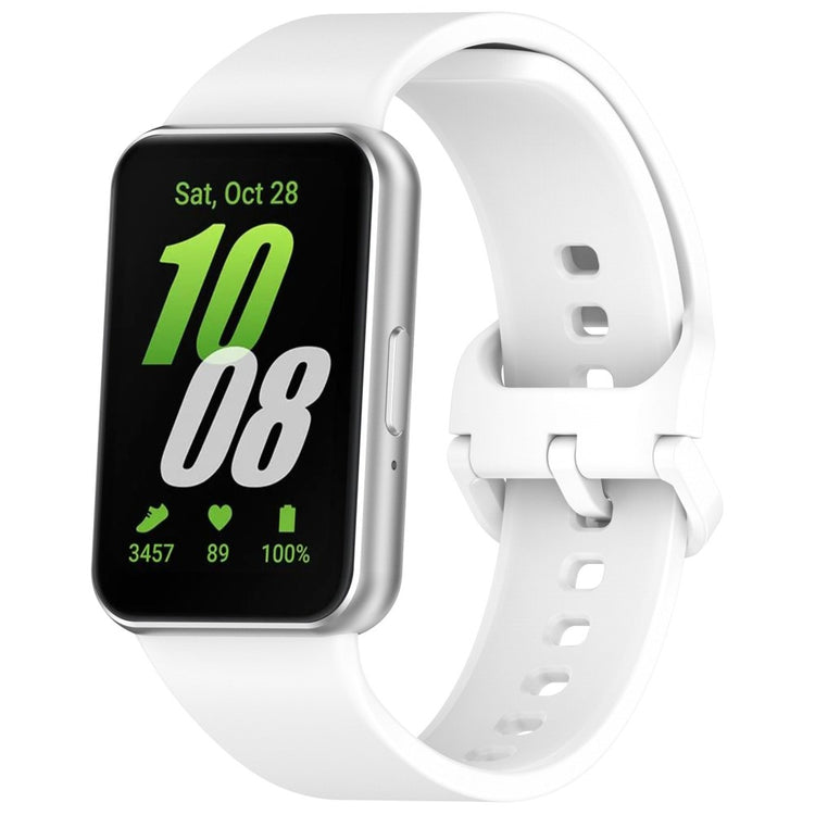 Super Pleasant Samsung Galaxy Fit 3 Silicone Strap - White#serie_2