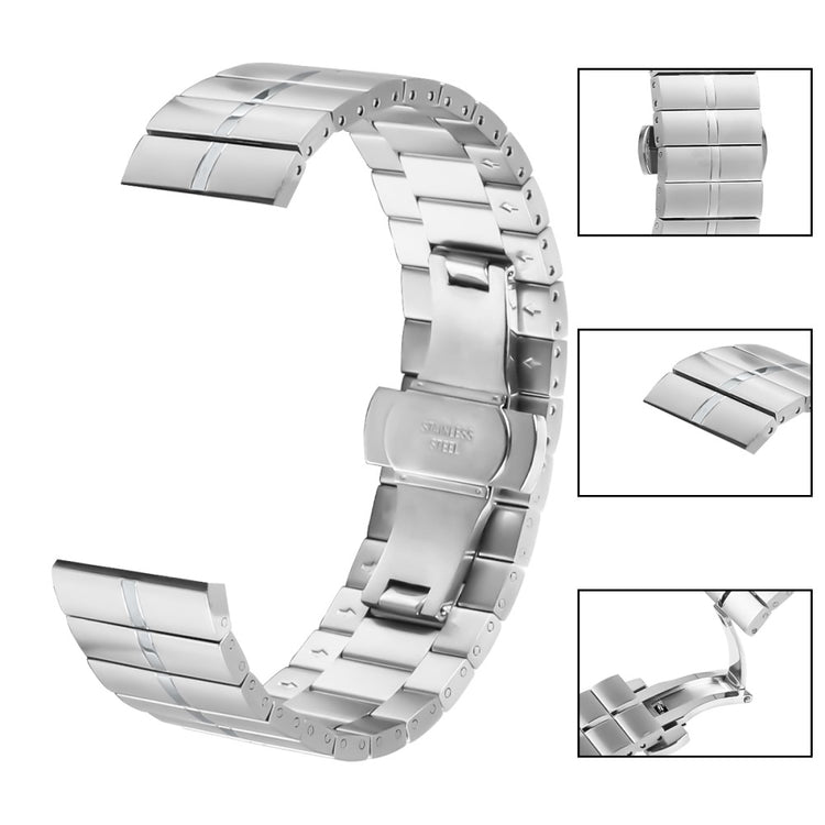 Stylish Fitbit Smartwatch Metal Universel Strap - Silver#serie_070