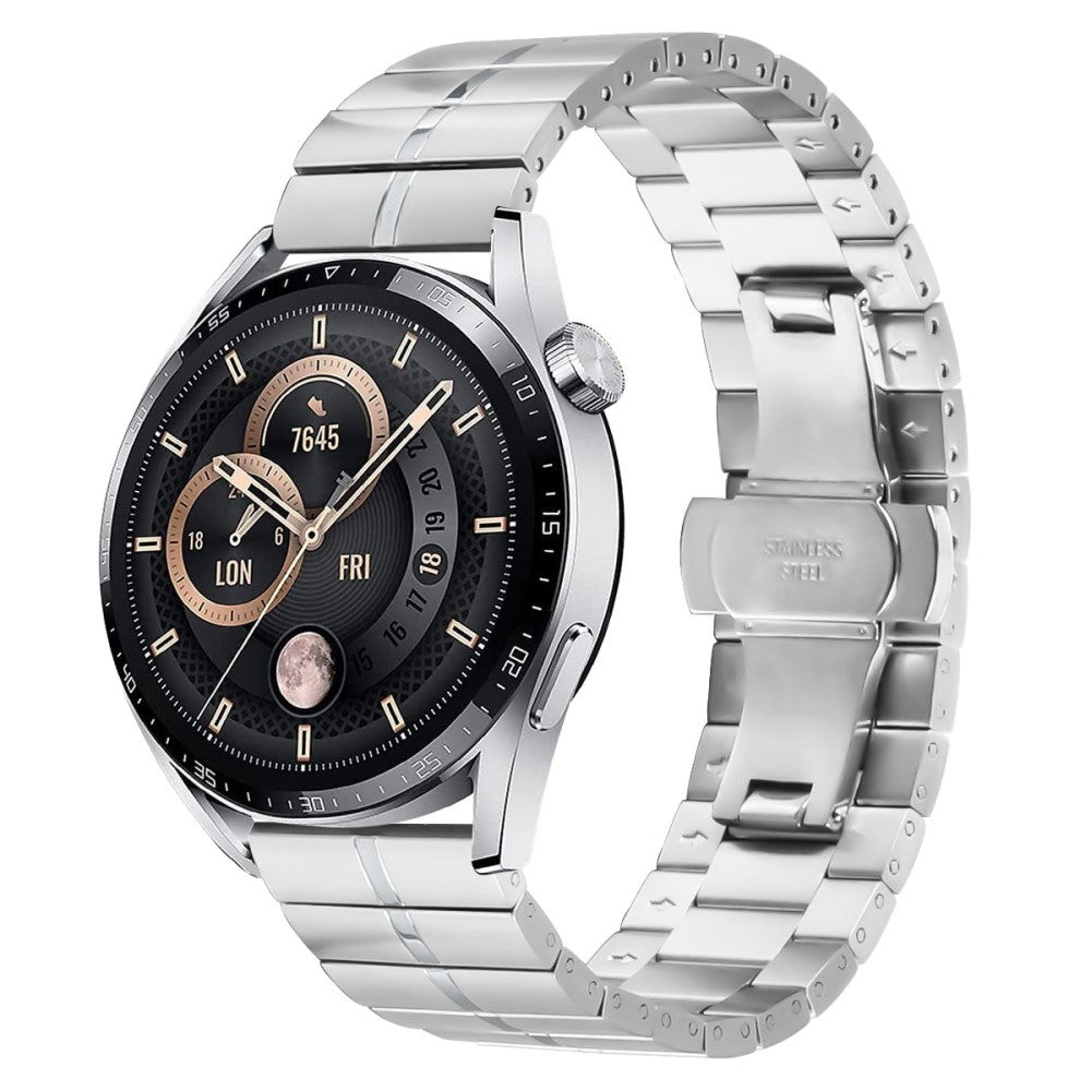 Incredibly Tough Huawei Watch GT Runner Metal Strap - Silver#serie_012