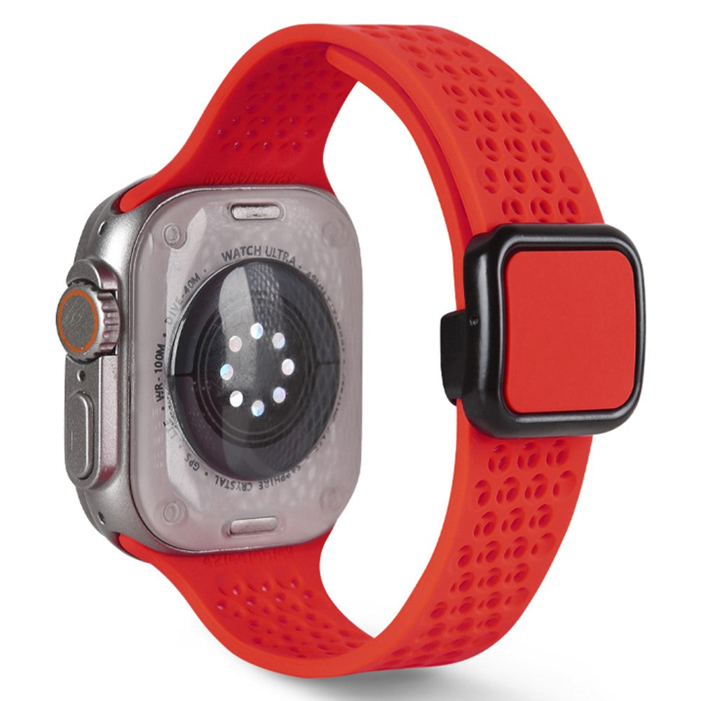 Comfortable Apple Smartwatch Silicone Universel Strap - Red#serie_11