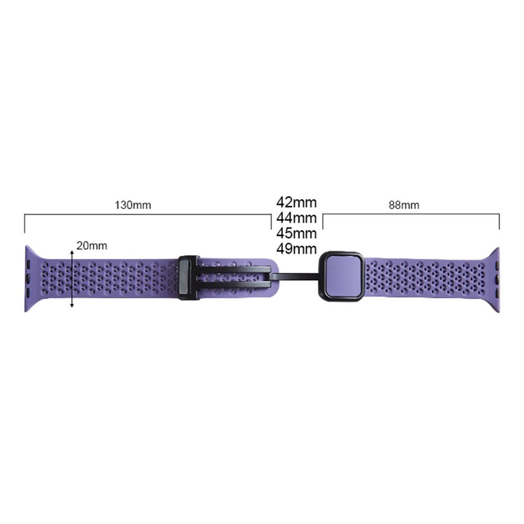 Durable Apple Smartwatch Silicone Universel Strap - Purple#serie_8