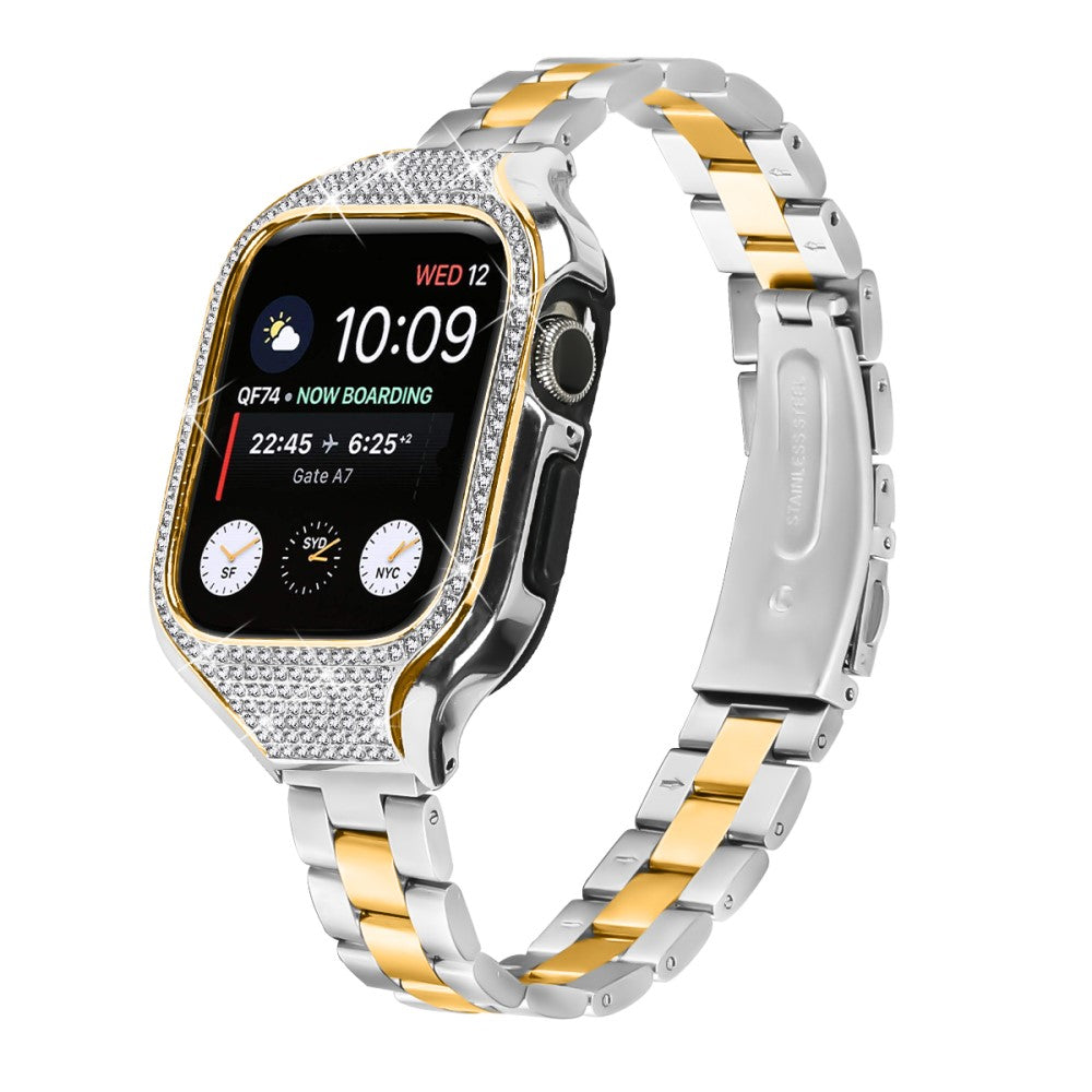 Stylish Apple Smartwatch Rhinestone Universel Strap - Silver#serie_2