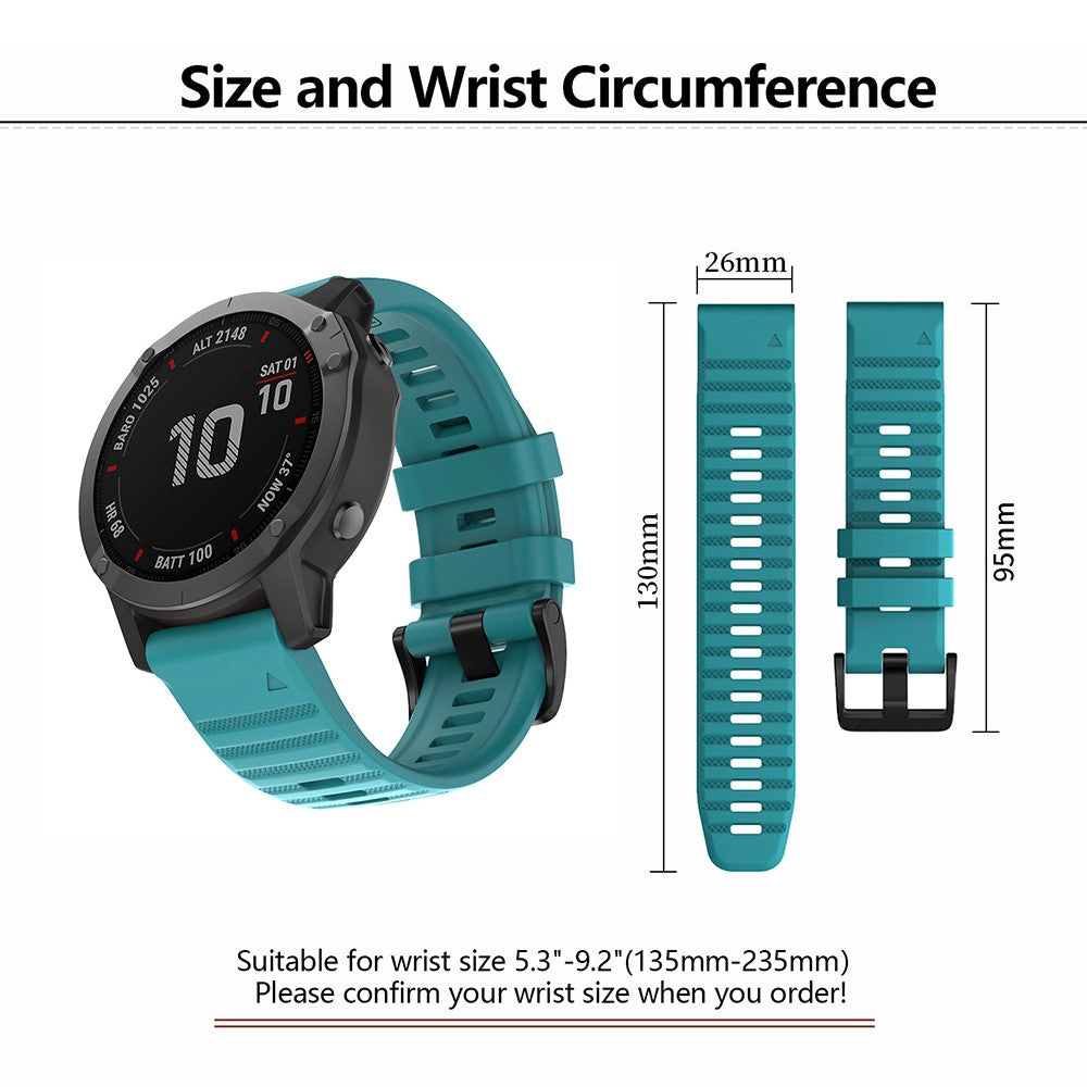 Really Beautiful Garmin Smartwatch Silicone Universel Strap - Red#serie_5