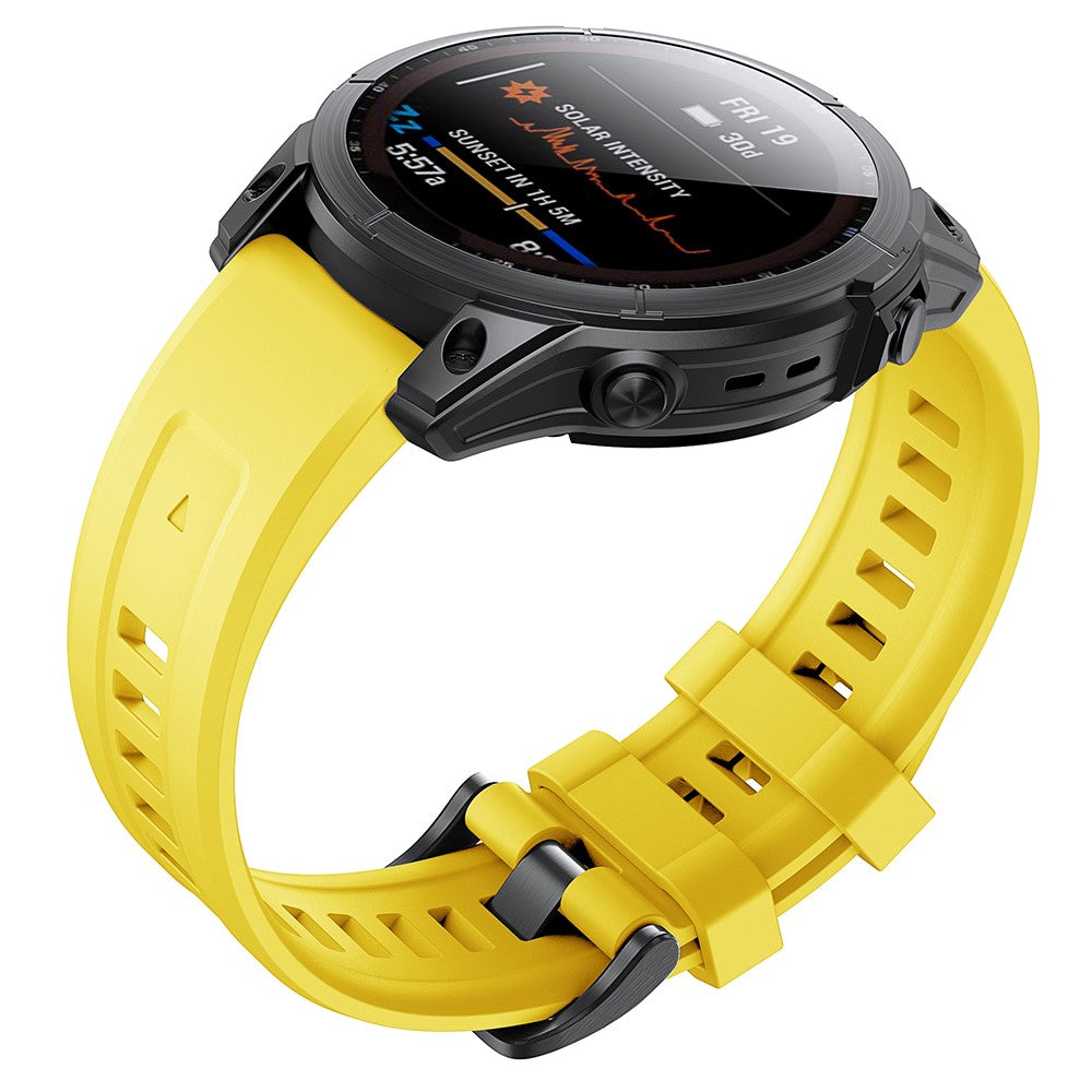 Mega Agreeable Garmin Smartwatch Silicone Universel Strap - Yellow#serie_6