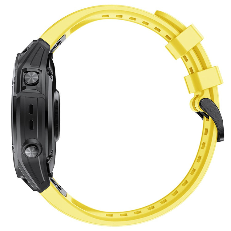 Mega Agreeable Garmin Smartwatch Silicone Universel Strap - Yellow#serie_6